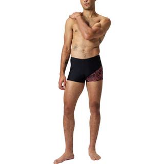 Men's Medley Logo Aquashort Black/Coral - Orange