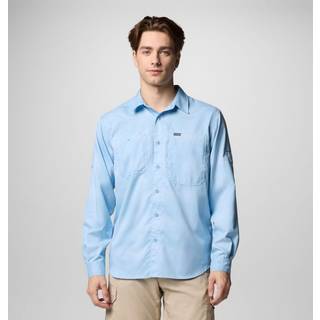 Columbia Silver Ridge Utility Lite Plaid L/S Skjorte Herrer størrelse L farve blå