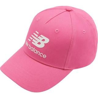 New Balance New Balance Pink Stacked Logo Cap