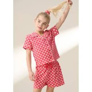 Angel & Rocket Angel & Rocket Pink Stella Heart Print Pyjamas Set