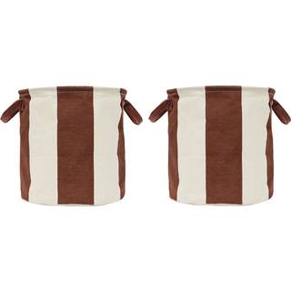 OYOY Kara opbevaringskurv medium 32xØ32 cm 2-pak Nutmeg