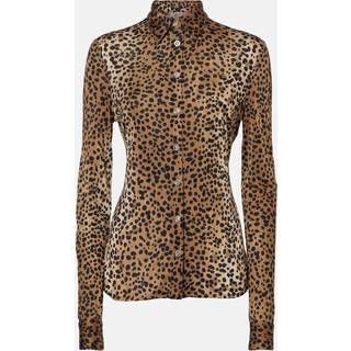 Versace Leopard-print shirt - brown - S