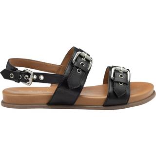 Ravel Ravel Black Leather Slingback Sandals