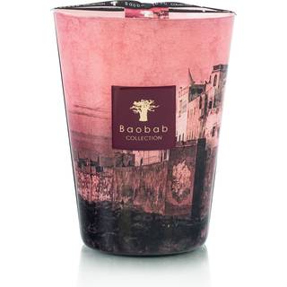 Baobab Collection Candlelight And Scents - 'Orientalist Essaouira' candle, large, pink in Pink Glass & wax