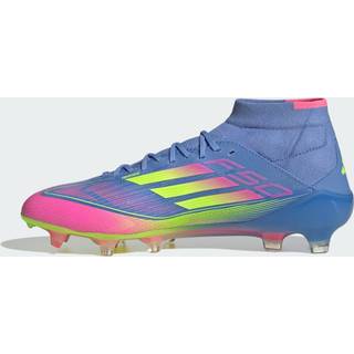 F50 Elite Mid Firm Ground støvler - Blue Fusion / Lucid Lemon / Lucid Pink - 46