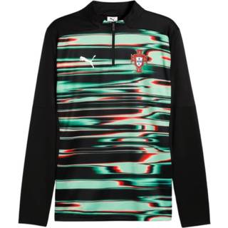 Men's Puma Portugal Pre-match Quarter-Zip Top, Black, Size XL, Clothing - White - XL