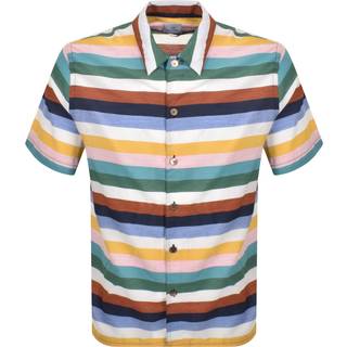 Paul Smith Zebra Short Sleeved Shirt Multi Navy
