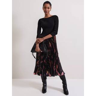 Phase Eight Women's Rhea Woven Hem Abstract Dress