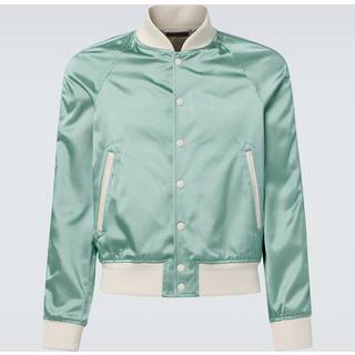 Tom Ford Satin bomber jacket - green - EU 46