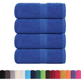 håndklæder 4 stk. 30x30 cm 360 g/m2 100 % bomuld blå