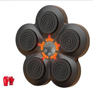 Interaktiv boksemaskine med højttaler og registrering af slag