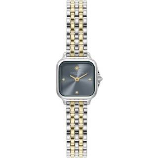 Olivia Burton Silver Grosvenor Mini Blue Watch