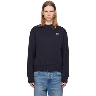 AMI ami Logo Sweatshirt Navy Blue