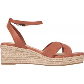 TH Monogram Leather Wedge Espadrilles