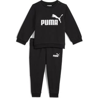 Puma Essentials Minicats Crew Shirt Set Toddler, Black, Size 6-9M, Clothing - Black - 6-9M