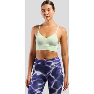 Odlo Women's Seamless Low Padded Sport Bra Sports-bh Damer størrelse XS farve grøn