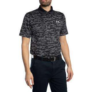 Under Armour Matchplay Printed Men's Polo Black / Castlerock / Halo Gray XXL