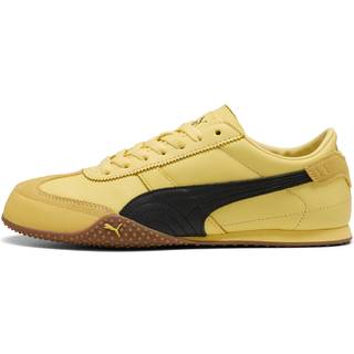 Women&#39;s Puma Bella Leather Sneakers, Yellow, Size 38.5, Shoes - Black - 38.5