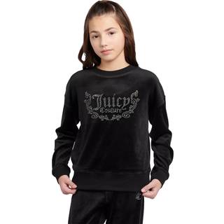 Juicy Couture Juicy Couture Black Girls Crew Neck Sweatshirt