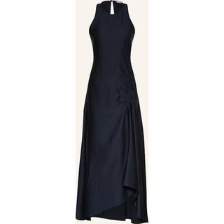 Reiss Reiss Navy Anessa Satin Shirred Midi Dress