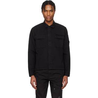 CP Company Gabardine Lens Overshirt Black