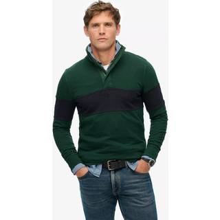Superdry Superdry Green Classic Rugby Half Zip Sweat Top