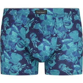 bruno banani Herren Shorts blau,grün Mikrofaser/Funktion Geprintet