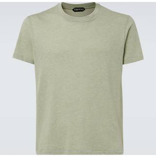 Tom Ford Cotton-blend jersey T-shirt - green - EU 50