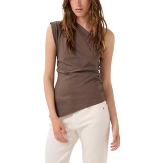 My Essential Wardrobe Soramw Off Shoulder Top Bluser 10705005 Major Brown (40)