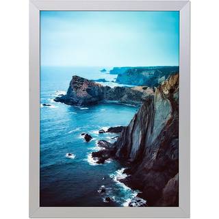 Alu snap frame, sølv, 20 mm flad profil, 70 x 100 cm