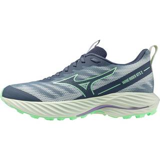 Mizuno Wave Rider GTX 2 Trail Running Shoe Women - Petrol, Green, Size 5.5 - petrol