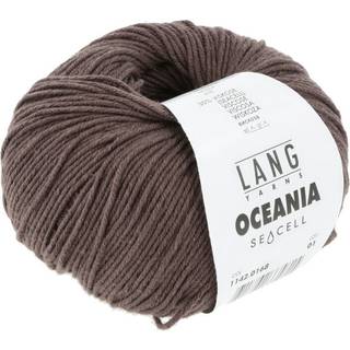 Lang Yarns Oceania 168 Indhold: 70% Bomuld, 30% Viskose Vægt/længde: 50 g = ca 140 meter Anbefalede pinde: 3.50-4.00 mm Strikkefasthed: 10 x 10 cm = 22 m x 30 p Vask: Maskinvask 30 ℃ / Tåler ikke tørretumbling / Brug aldrig skyllemiddel.