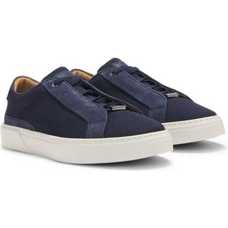 Low-top gary-sneakers med åndbar overdel i strik