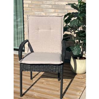 Havehynde til havestol - Beige universal stolehynde 5 cm skumfyld - God komfort skum &amp; UV beskyttet betræk - Nordstrand Home hynde