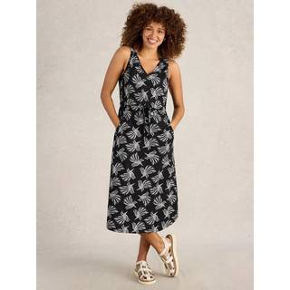 White Stuff White Stuff Black Heidi 100% Cotton Jersey Dress