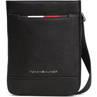 Metal Logo Pebble Grain Crossbody Bag