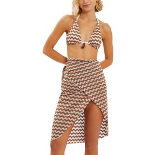 Accessorize Accessorize Natural Zigzag Knit Sarong Cover-Up