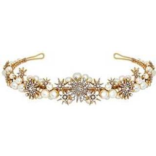 Jon Richard Jon Richard Gold Tone Star And Pearl Gift Pouch Tiara