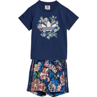 adidas Originals x Liberty London Shorts and Tee Kids sæt - Night Indigo - 62