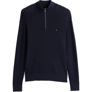 Textured Quarter-Zip Jumper