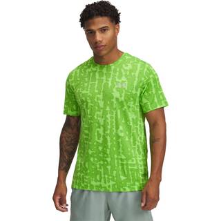 Under Armour Launch Printed Shortsleeve Running Shirt Men - Green, Size M - green