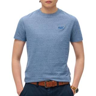 SUPERDRY ESSENTIAL LOGO EMB TEE - Blå