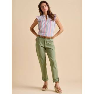 Brakeburn Brakeburn Green Blake Turn Up Trousers