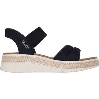 Skechers Skechers Black Gold Bobs Sun Ray Slip In Sandals