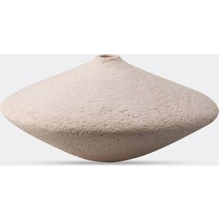 Gardeco Vases - 'Seixo Disco' vase, medium, white in WHITE ceramic