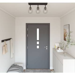 Loftsspot Sort 54 x 13 x 26 cm Glas og metal