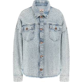 Guess Guess Diamante Western White Shacket