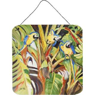 """" Carolines skatte papegøjer væg eller dør hængende tryk 6 x 6 """" """" """"