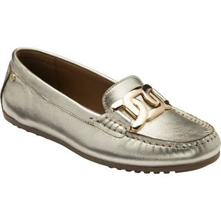 Lotus Lotus Gold Leather Loafers