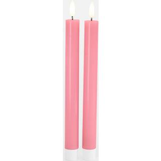 Sirius Sille LED-kronelys old rose 2 stk Ø2x25 cm